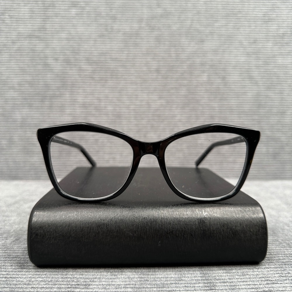 Sean John SJLO6002 Black Cat Eye Y2K Eyeglasses Frames 54-18-145 HM 001 VTG